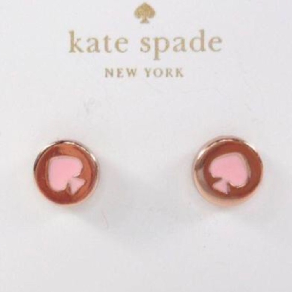 💕SALE💕 Kate spade rose gold pink stud earrings